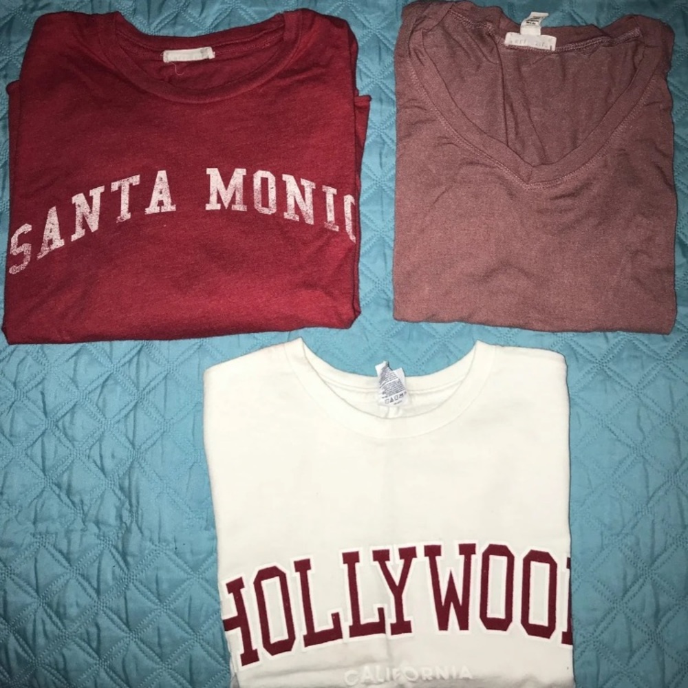 3 cropped tees bundle